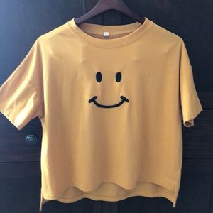 YELLOW SMILEY TOP
